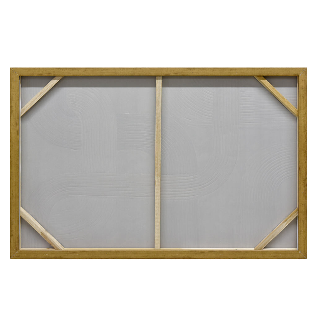 120X80cm Convergence of Destinies Dark Wood Framed Hand Painted Canvas Wall Art